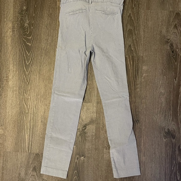 Stripped light blue trousers - Picture 2 of 3